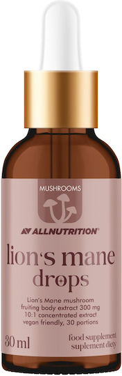 AllNutrition Mushrooms Lion's Mane Drops 300mg 30ml