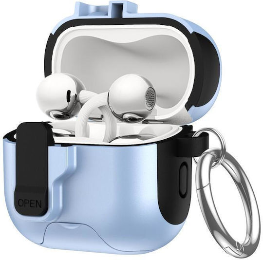 Huawei Freeclip Bluetooth-Ohrhörer Zubehör Tasche Automatisches Schloss Mit Haken Blau Schwarz