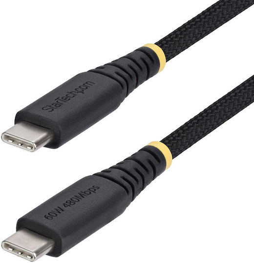StarTech USB 2.0 Cable USB-C male - USB-C 60W PD Μαύρο 2m USB2CC2MNCBR