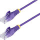StarTech U/UTP Cat.6 Gigabit Network Cable Ethernet 0.25m Purple