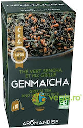 Organic Bio Genmaicha Green Tea Rice 18 Tea Bags