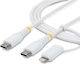 StarTech USB-C zu Blitzkabel Weiß 2m 2M-U2-LNTC-CABLE