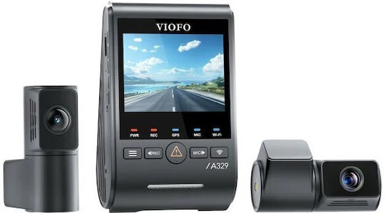 VIF A329T Σετ Κάμερα DVR Αυτοκινήτου 4K με Οθόνη 2.4" Wi-Fi, GPS & Κάμερα Οπισθοπορείας