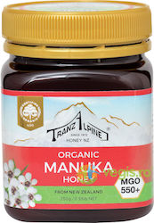 Manuka Honey Mgo 550+ Tranzalpine Organic Bio 250g