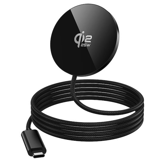Hoco Асимов Безжичен Зарядно Qi2 25W Черен (CW63 Pro)