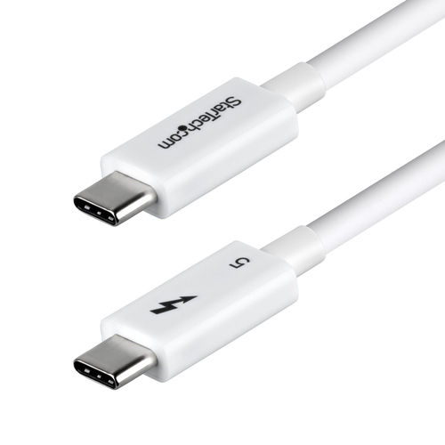 StarTech Thunderbolt Cable 240W Λευκό 0.8m (TBLT5MM80CM240WWH)
