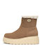 Leder Damen Stiefeletten Ankle Boots Beiges