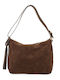 Leather Women's Shoulder Bag Brown