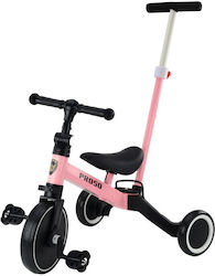 Lean Toys Tricicletă PR050 Transformabilă cu Mâner pentru Părinți pentru 3+ Ani Roz Lean Toys Tricicletă PR050 Transformabilă cu Mâner pentru Părinți pentru 3+ Ani Roz