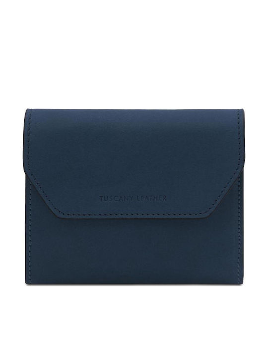 Tuscany Leather Damenbrieftasche Leder Navy Blau