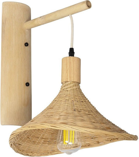 GloboStar Wall Lamp with E27 Socket Beige 36x42cm