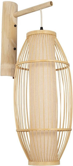 GloboStar Wall Lamp with E27 Socket Beige 33x73cm
