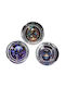 Glass Transparent Ashtray Belfam Dark Worlds 8.5cm