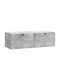 Wall Living Room Cabinet Made of Black Metal 99x41x30cm