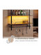 Wall Shelf with LED Brown 80.5x24x97cm
