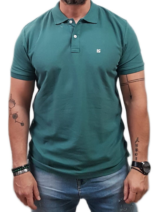 Rebase Polo Μπλούζα Κοντομάνικη Πράσινη