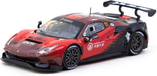 Model Mașină Ferrari 488 GT3 #51 Chen Weian Macau GT Cup 2022 Harmony Racing Scara 1:64 Tarmak Works
