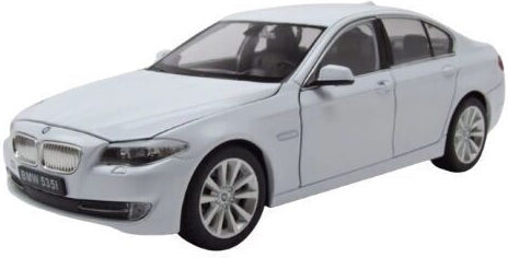 Modell Auto Bmw 535i 2010 Weiß Skala 1:24 Welly