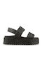 Women's Black Flat Sandals
