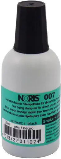 Cerneală Noris 30ml Pp007 Negru Vopsele Speciale Pentru Artizanat Suprafețe Lucioase