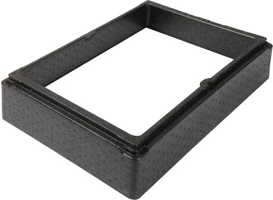 Plaisio Extension Epp 60x40xH13cm Insulated Ice Cream Carriers Black Thermobox Tb/13473