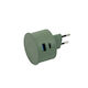 Pedestal Incarcator Fără Cablu cu Port USB-A și Port USB-C 20W Quick Charge 3.0 Verde
