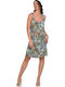 Summer Mini Slip Dress Floral