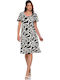 Καλοκαιρινό Midi Φόρεμα Μαύρο