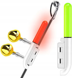 Bite Indicator Fishing Sound Led Light Rod Tip 2x