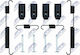 Set Auxiliary Parts Kit Handbrake Shoes Hyundai Accent III Saloon 2005-2012 1.6L Sedan Hyundai Accent IV Saloon 2010-0 1.6L Sedan Hyundai Accent IV Saloon 2010-0 1.4L Sedan