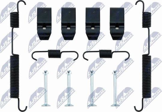 Set Auxiliary Parts Kit Handbrake Shoes Hyundai Accent III Saloon 2005-2012 1.6L Sedan Hyundai Accent IV Saloon 2010-0 1.6L Sedan Hyundai Accent IV Saloon 2010-0 1.4L Sedan