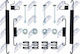 Set Of Auxiliary Parts Handbrake Shoes Nissan Note 2005-2013 1.6l Mpv