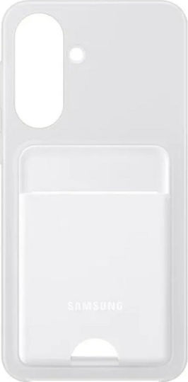 Samsung Card Slot Back Cover Silicone Plastic With Card Holder Gray Galaxy A37
