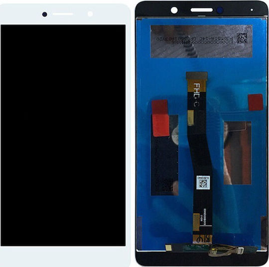 Екран LCD Сензорен Механизъм Huawei Honor 6X Бял 006594