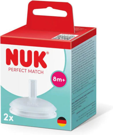 Nuk Silicone Replacement Straws for 8+ Months 2 Pieces