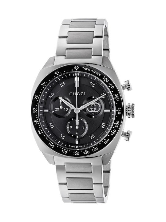 Gucci Men's Battery Watch with Silver Metal Bracelet
