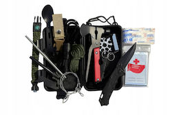 Survival Kit In Box Multitool Flashlight Knife Firestarter Edc Accessories