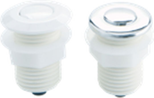 Pneumatic Flush Button Hydro Massage Air Button 3mm Od Tube Connection Chrome Abs