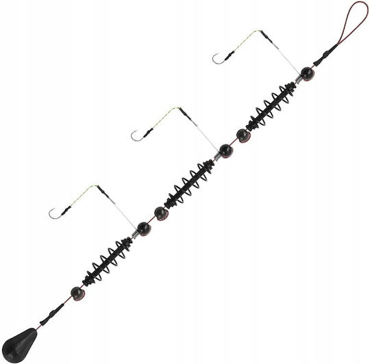 Angelgeräte Angelset Bodenfedern 3-Haken Karpfen Brachsen 25g