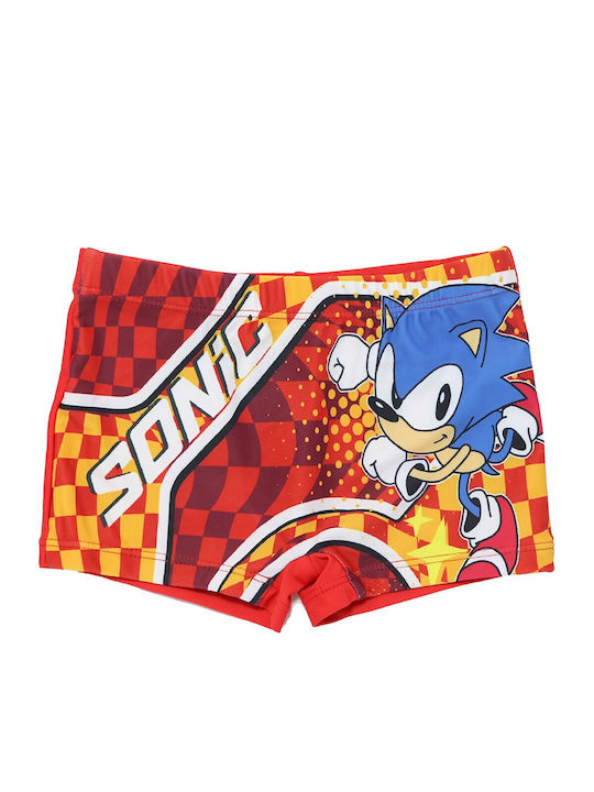 Sega Sonic Hedgehog Kinder Badebekleidung Badeshorts Rot