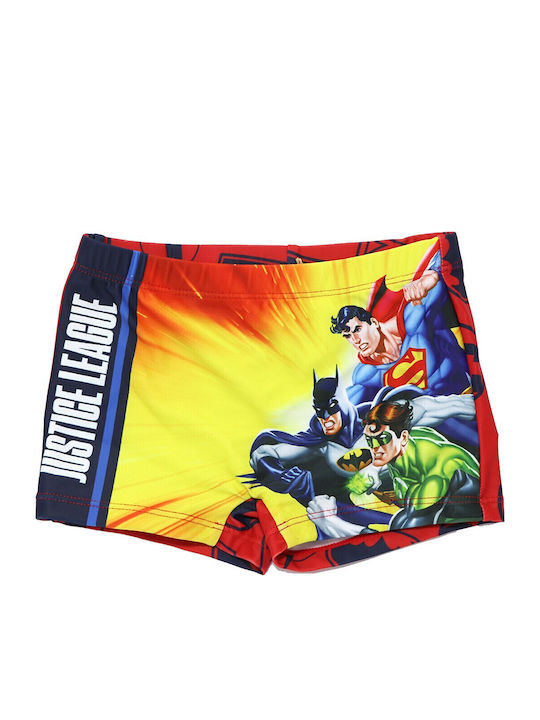 Superheroes Kids Swimwear Swim Shorts Red
