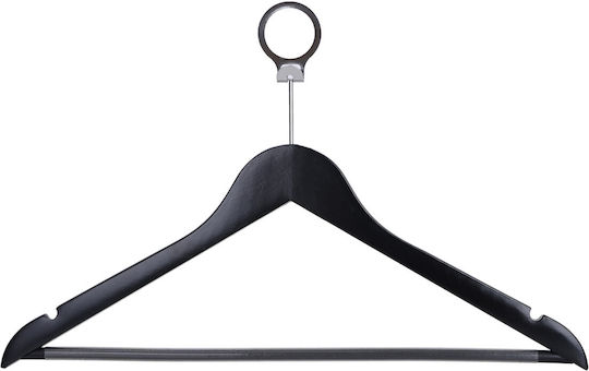 Set 100 Bucăți Unicutil Cârlige Negre Din Lemn Pentru Hotel Dispozitive Anti-furt Pentru Pantaloni Bar Ideal Cămăși Bluze Pantaloni Tricouri Rochii