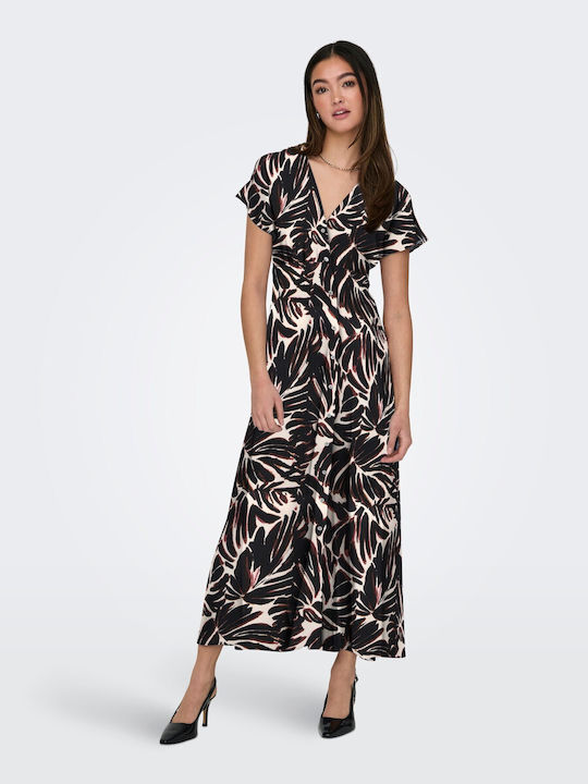 summer dresses with sleeves midi Cotton Light Pink Floral Midi Dress - All Dresses