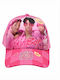 Elegant Kids' Jockey Fabric Pink Hat