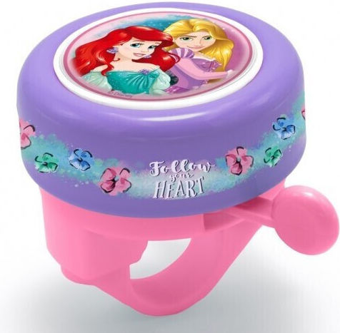 Παιδικό Κουδούνι Ποδηλάτου Ροζ Disney Princess Stamp