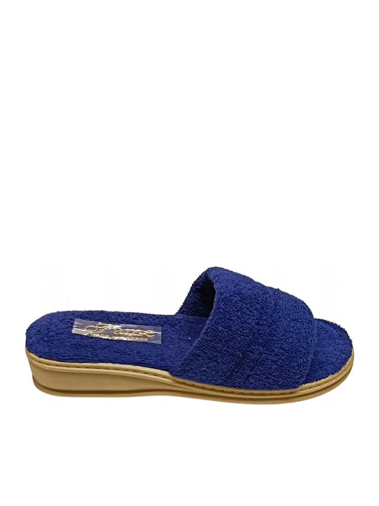FAME Terry Winter Women's Slippers Blue