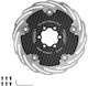 Cyclami Car6 160 mm Fully Closed Bicycle Disc Brake Rotor Six Hole Carbon Fiber
