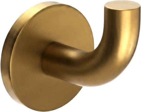 Imex Badezimmerhaken Monofach mit Schrauben 5,35x4,5cm Gold