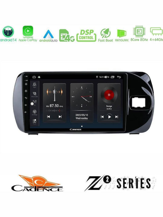 Cadence Car Audio System for Toyota Yaris / Vitz 2015-2020 Bluetooth USB WiFi GPS Apple CarPlay Android Auto with 9" Touch Screen