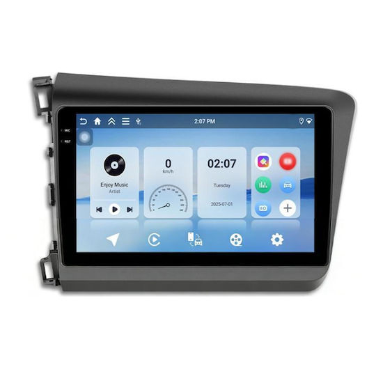 Honda Civic Android 15 Устройство За Възпроизвеждане Bluetooth Навигация За Автомобил Памет 8 Ядра 4gb + 64gb Стандарт